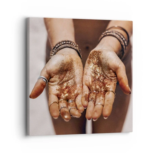 Bild auf Leinwand - Leinwandbild - Ein Geschenk für dich - 30x30 cm