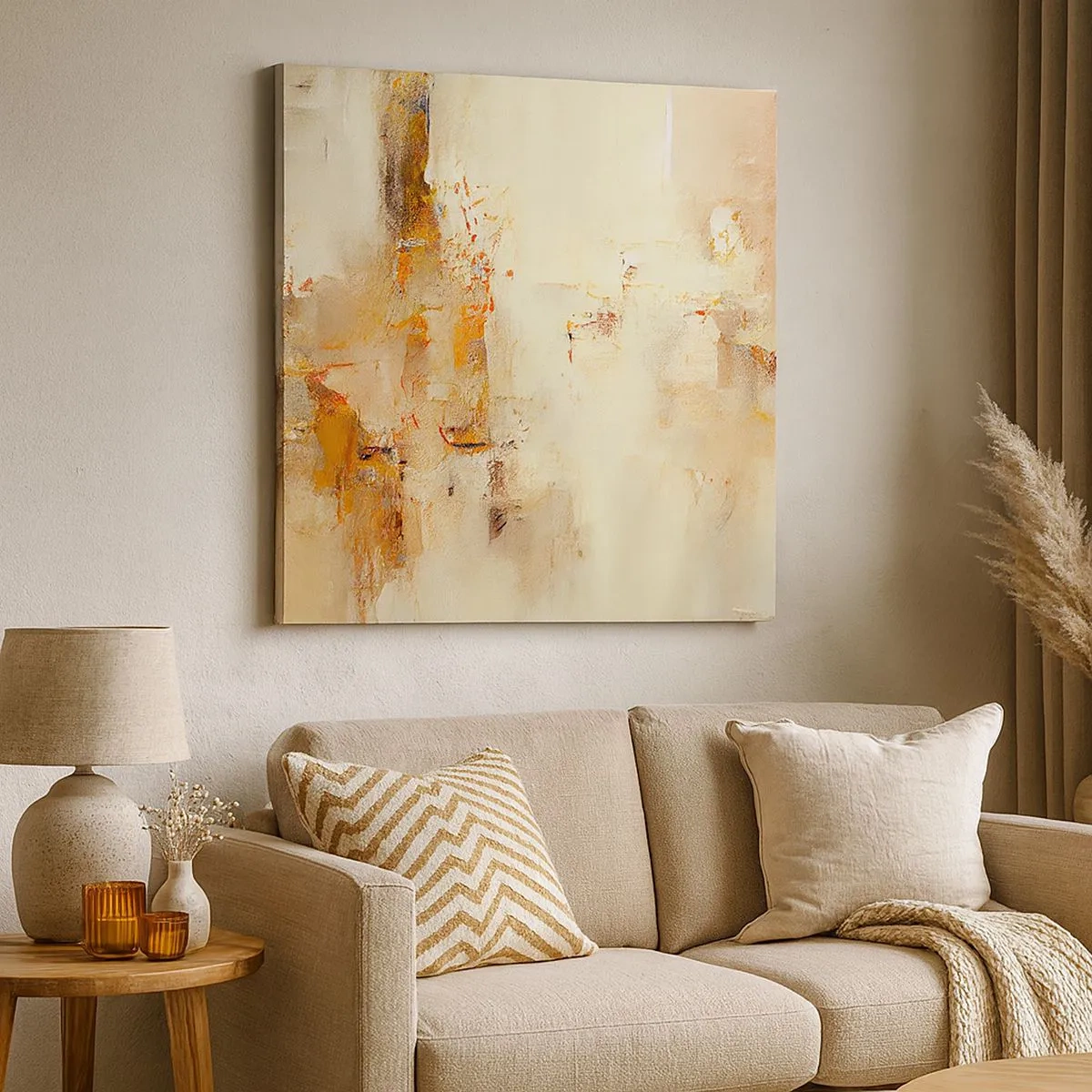 Bild auf Leinwand - Leinwandbild - Seele aus Bernstein - 30x30 cm