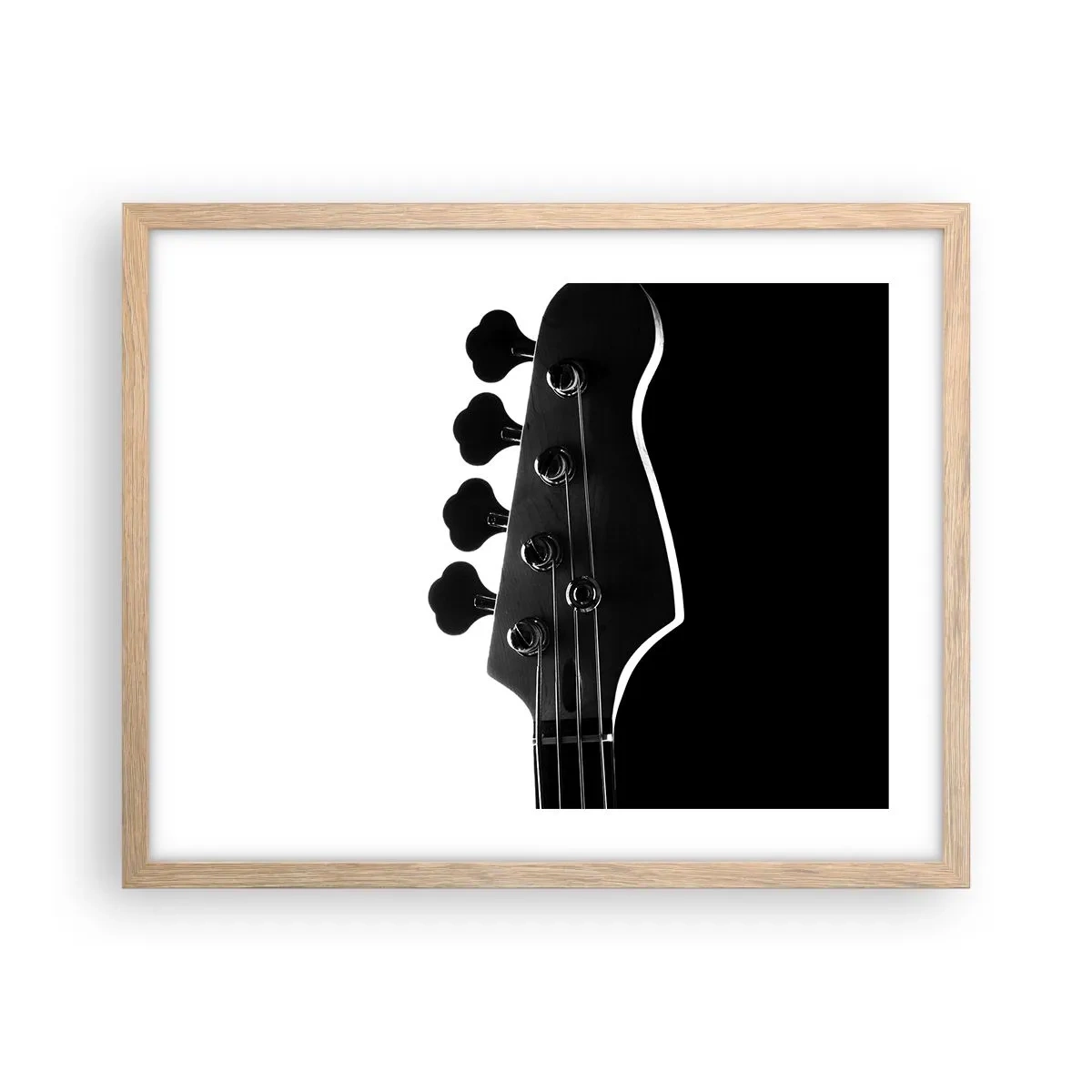 Poster in einem Rahmen aus heller Eiche - Rockige Stille - 50x40 cm