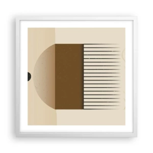 Poster in einem weißen Rahmen - Verschiedene Staaten - 50x50 cm