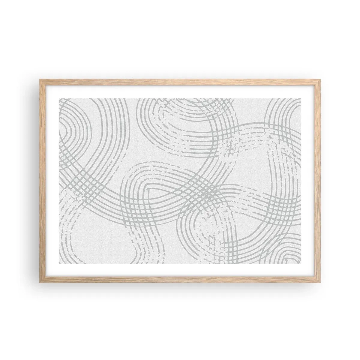 Poster in einem Rahmen aus heller Eiche - Es gibt keinen einfachen Weg - 70x50 cm