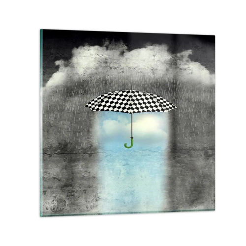 Glasbild - Bild auf glas - Aber möglich - 70x70 cm