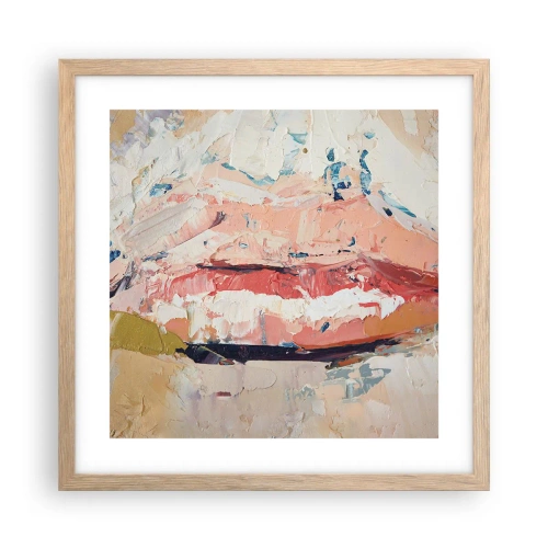 Poster in einem Rahmen aus heller Eiche - Es weckt die Sinne - 40x40 cm