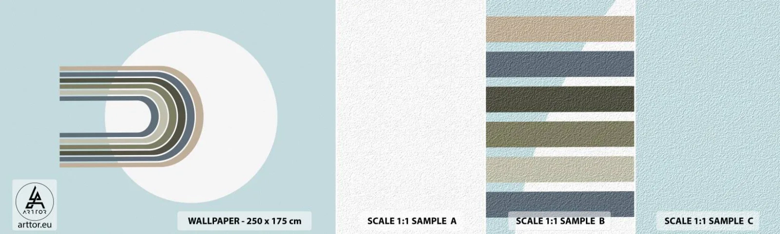 Fototapeten Muster Selbstklebend Deluxe Sticker - Unwiderstehliche Anziehungskraft - Abstraktion, Grafik, Stück - 100x30 cm