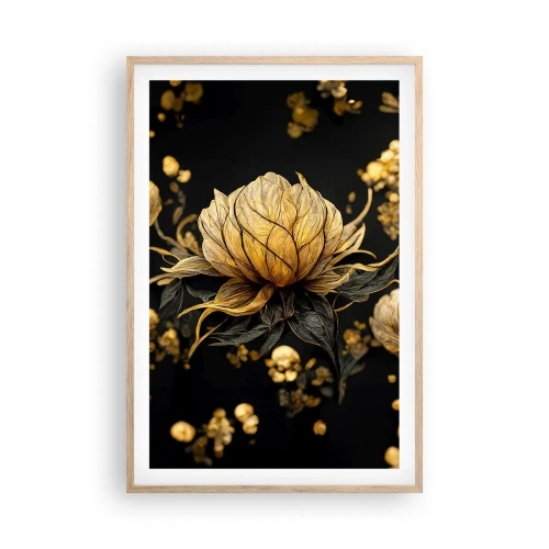 Poster in einem Rahmen aus heller Eiche - Subtile Zerbrechlichkeit - 61x91 cm