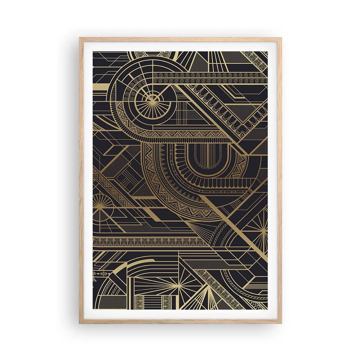 Poster in einem Rahmen aus heller Eiche - Konzepte, Ideen, Pläne - 70x100 cm