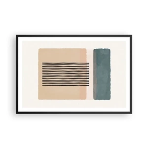 Poster in einem schwarzem Rahmen - Alles ist in Ordnung - 91x61 cm