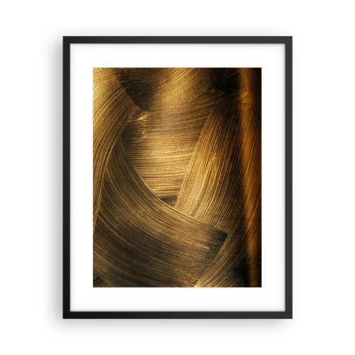 Poster in einem schwarzem Rahmen - In einem goldenen Labyrinth - 40x50 cm