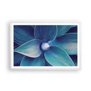 Poster in einem weißen Rahmen - Bläulich vom Himmel - 91x61 cm