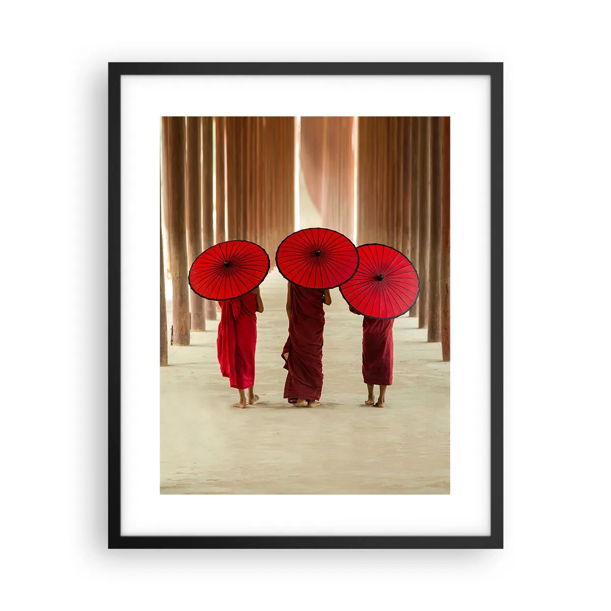 Poster in einem schwarzem Rahmen - Auf dem Weg ins Reine Land - 40x50 cm