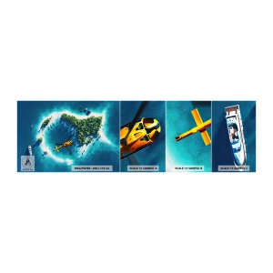 Fototapetenmuster Standard Eco - Kauf dir eine Insel - Landschaft, Insel, Strand - 100x30 cm