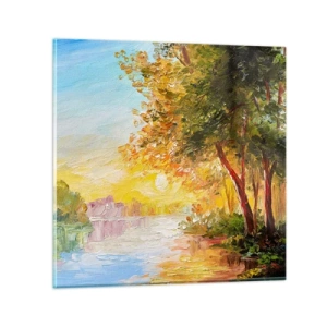 Glasbild - Bild auf glas - Et in Arcadia ego - 50x50 cm