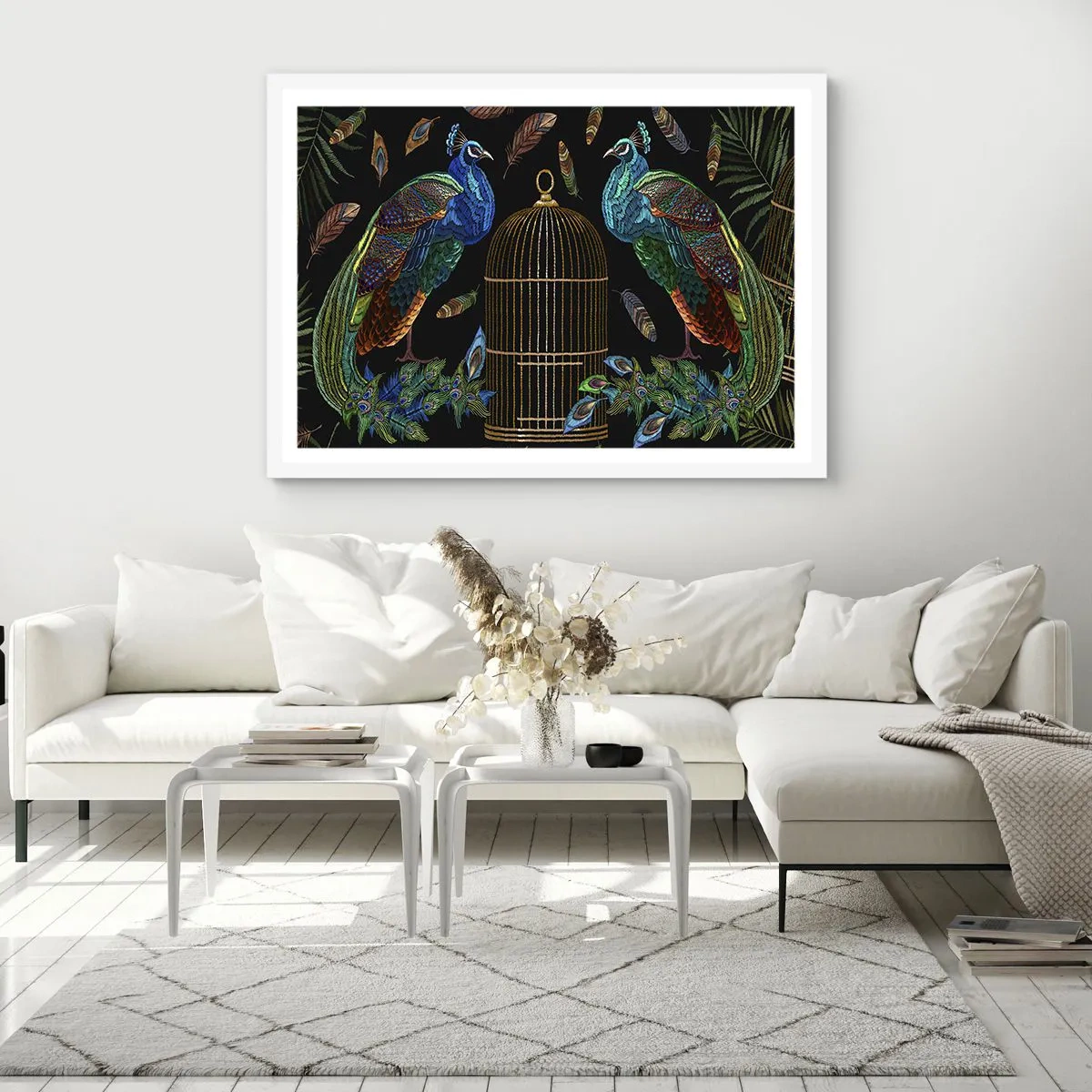 Poster in einem weißen Rahmen - In königlichen Gewändern - 100x70 cm