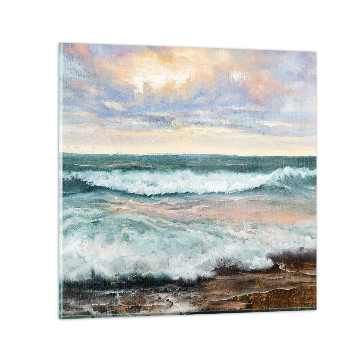 Glasbild - Bild auf glas - Hier werden Sie Ihre Seele baumeln lassen - 60x60 cm