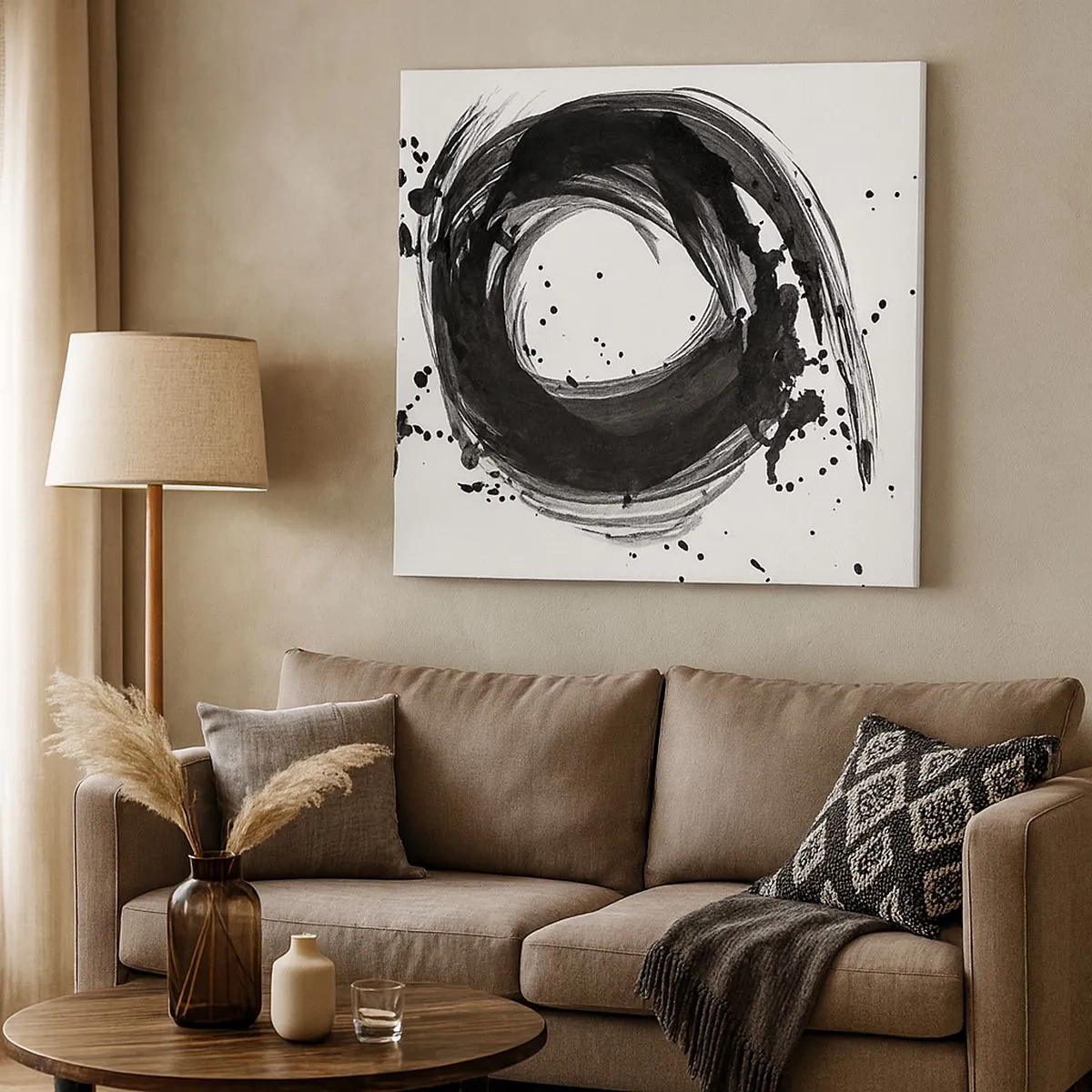 Bild auf Leinwand - Leinwandbild - Der Wirbel der Schöpfung - 30x30 cm