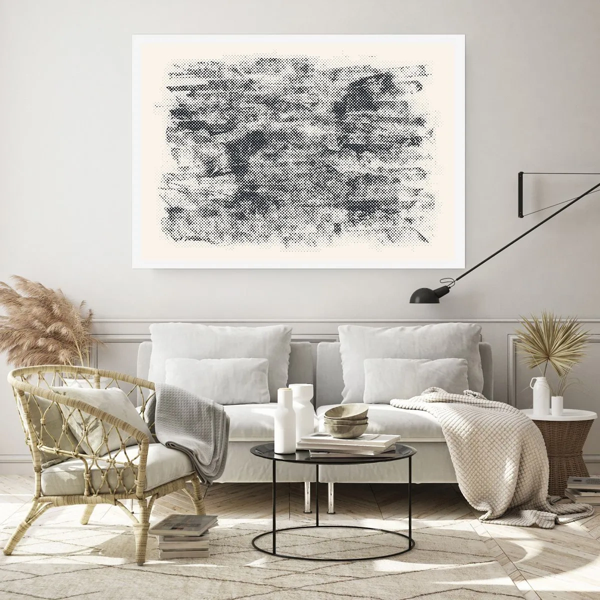 Poster - Nebelige Komposition - 91x61 cm