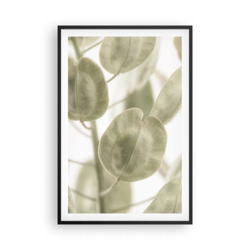Poster in einem schwarzem Rahmen - Am Anfang waren Blätter... - 61x91 cm
