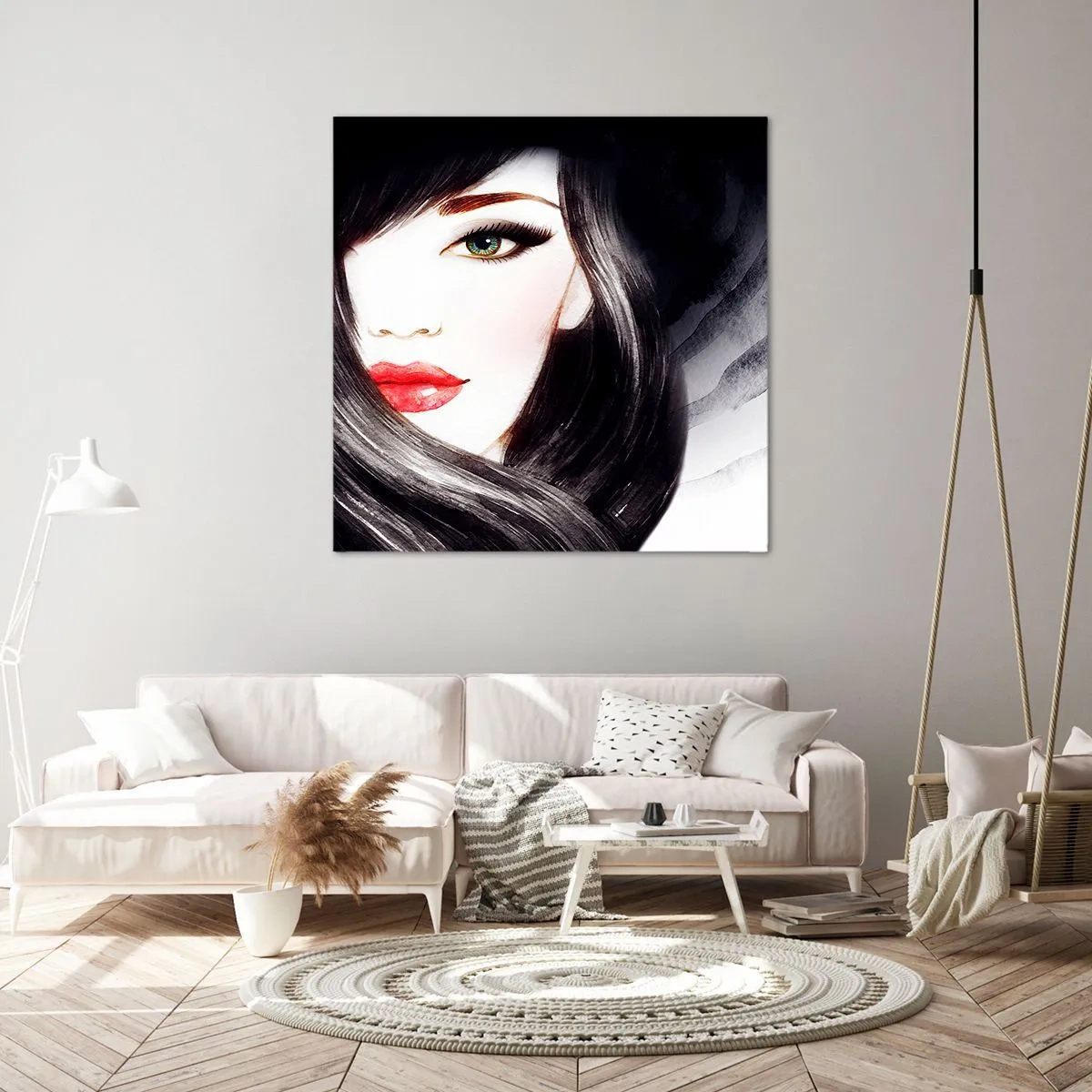 Bild auf Leinwand - Leinwandbild - Saphir-Optik - 70x70 cm