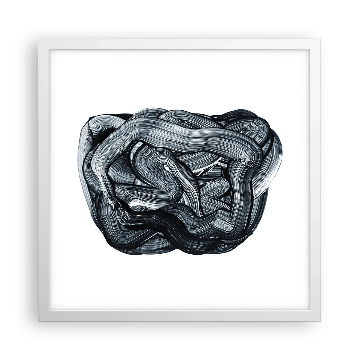 Poster in einem weißen Rahmen - Es ist nicht so einfach - 40x40 cm