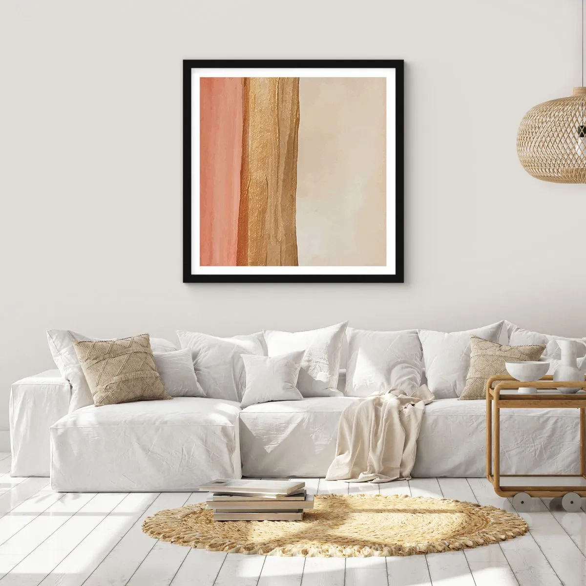 Poster in einem schwarzem Rahmen - Vertikale Komposition - 60x60 cm
