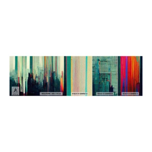 Fototapeten Muster Premium Sand - Futuristische Stadt - Abstraktion, Technologie, Stadt - 100x30 cm