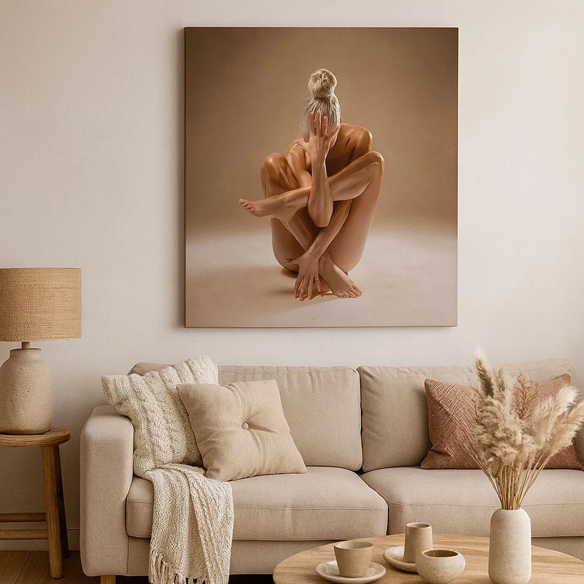 Bild auf Leinwand - Leinwandbild - Die Einheit von Körper und Geist - 30x30 cm