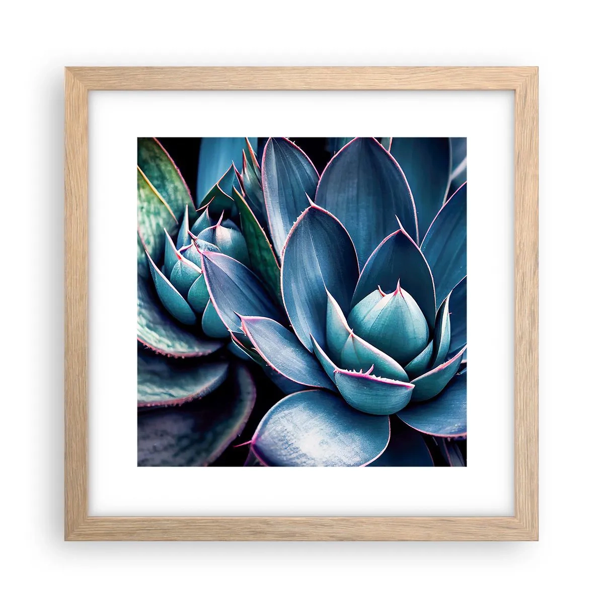 Poster in einem Rahmen aus heller Eiche - Lebenskraft - 30x30 cm