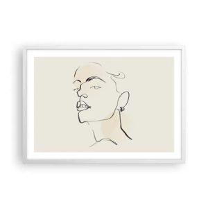 Poster in einem weißen Rahmen - Ein stolzer Blick - 70x50 cm