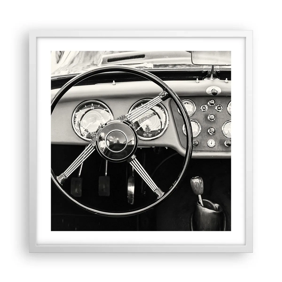 Poster in einem weißen Rahmen - Ein Sammlertraum - 50x50 cm