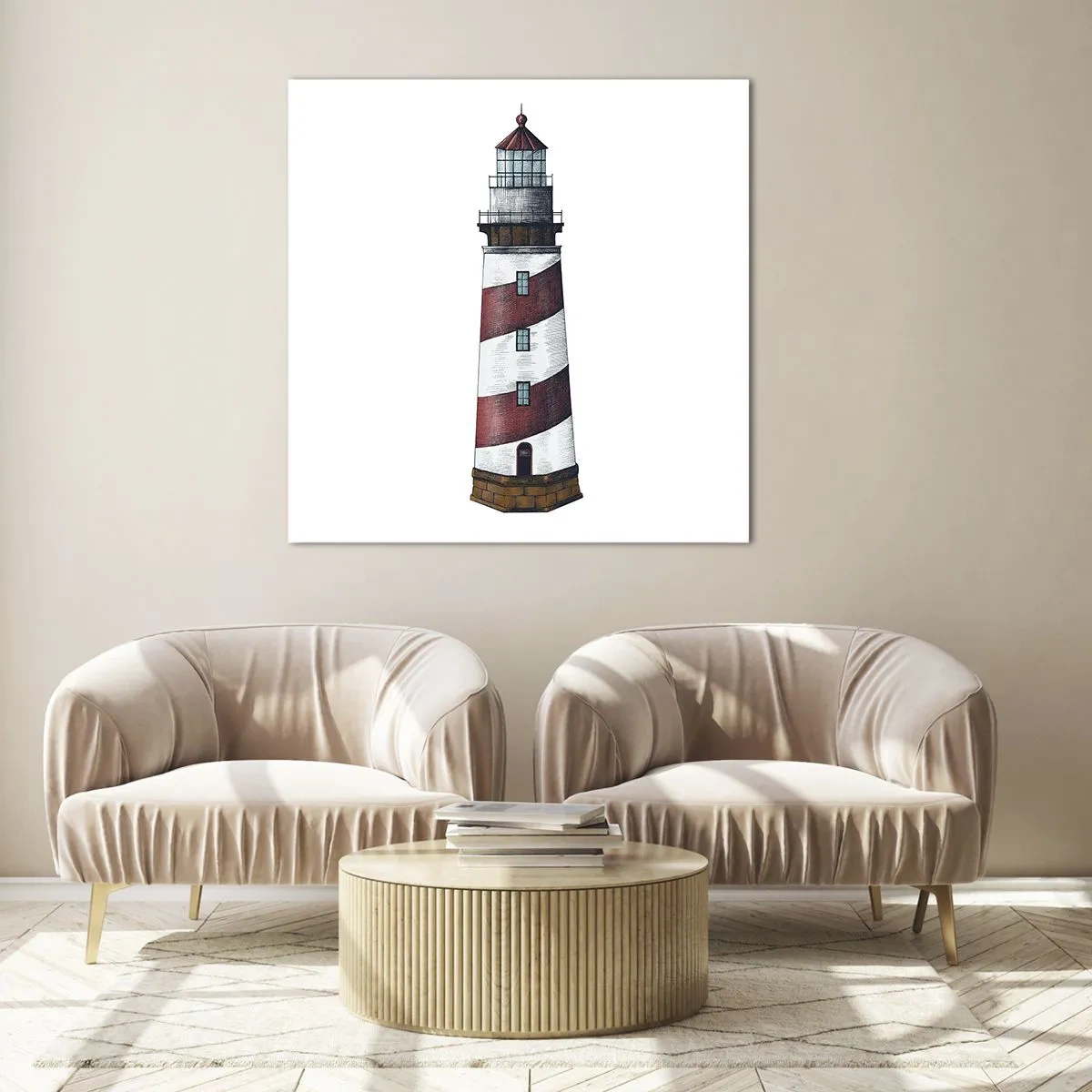 Glasbild - Bild auf glas - Immer auf der Hut - 50x50 cm