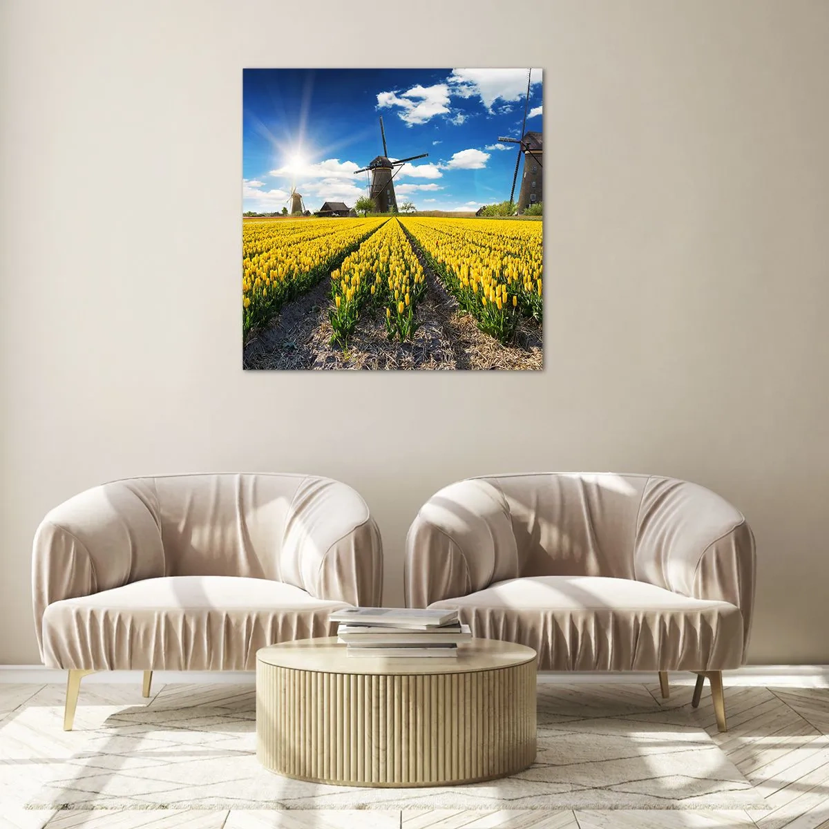 Glasbild - Bild auf glas - Holländischer geht's nicht - 40x40 cm