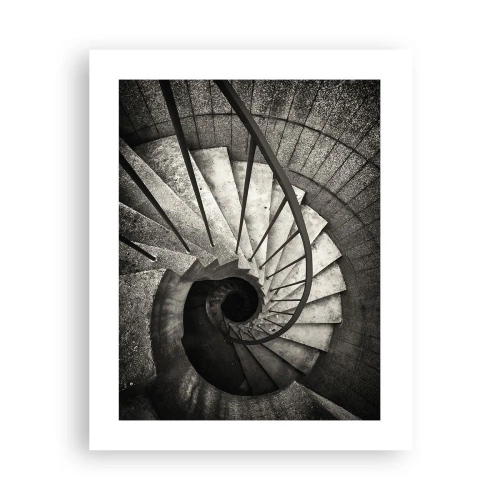 Poster - Treppe hoch, Treppe runter - 40x50 cm