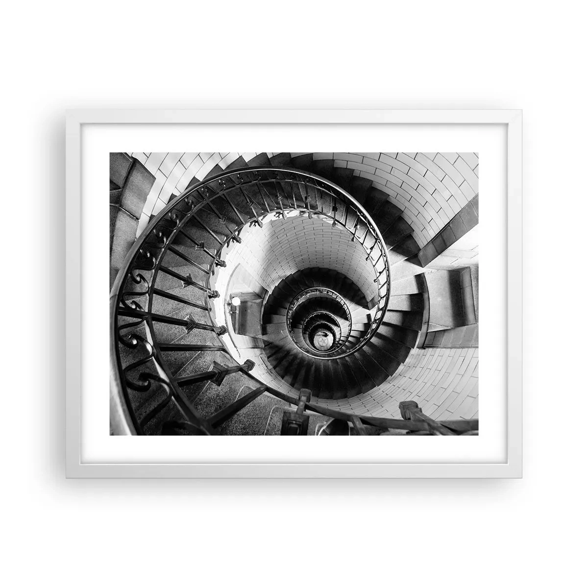 Poster in einem weißen Rahmen - Höher und höher - 50x40 cm