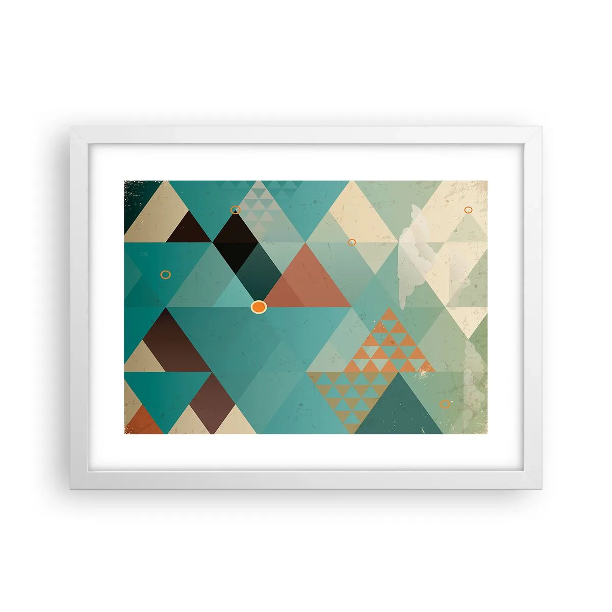 Poster in einem weißen Rahmen - Einheit der Vielheit, Vielheit der Einheit - 40x30 cm