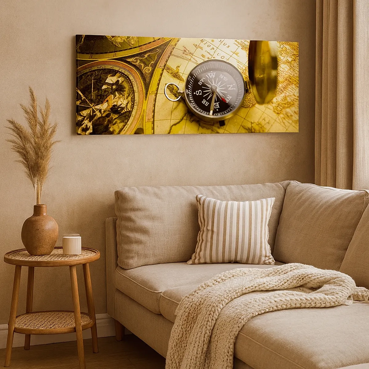 Bild auf Leinwand - Leinwandbild - Oder vielleicht bis ans Ende der Welt? - 30x30 cm