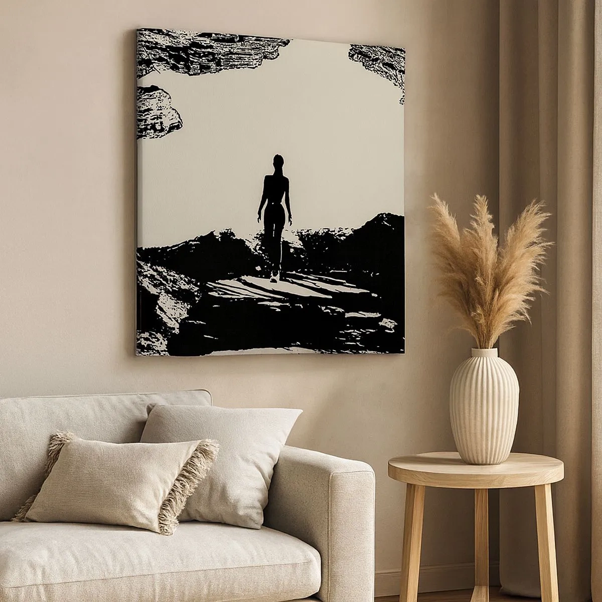 Bild auf Leinwand - Leinwandbild - Neuer Blick - 30x30 cm