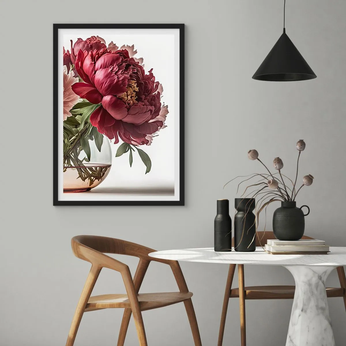 Poster in einem schwarzem Rahmen - In voller Schönheit - 61x91 cm