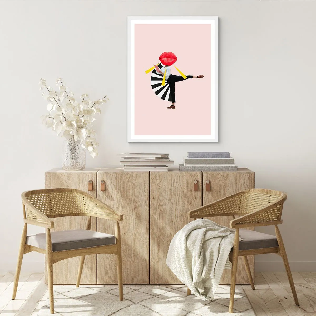 Poster in einem weißen Rahmen - Surreale Pop-Art - 30x40 cm