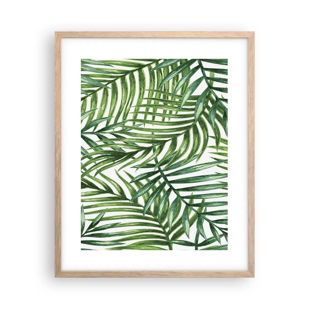 Poster in einem Rahmen aus heller Eiche - Unter dem grünen Baldachin - 40x50 cm