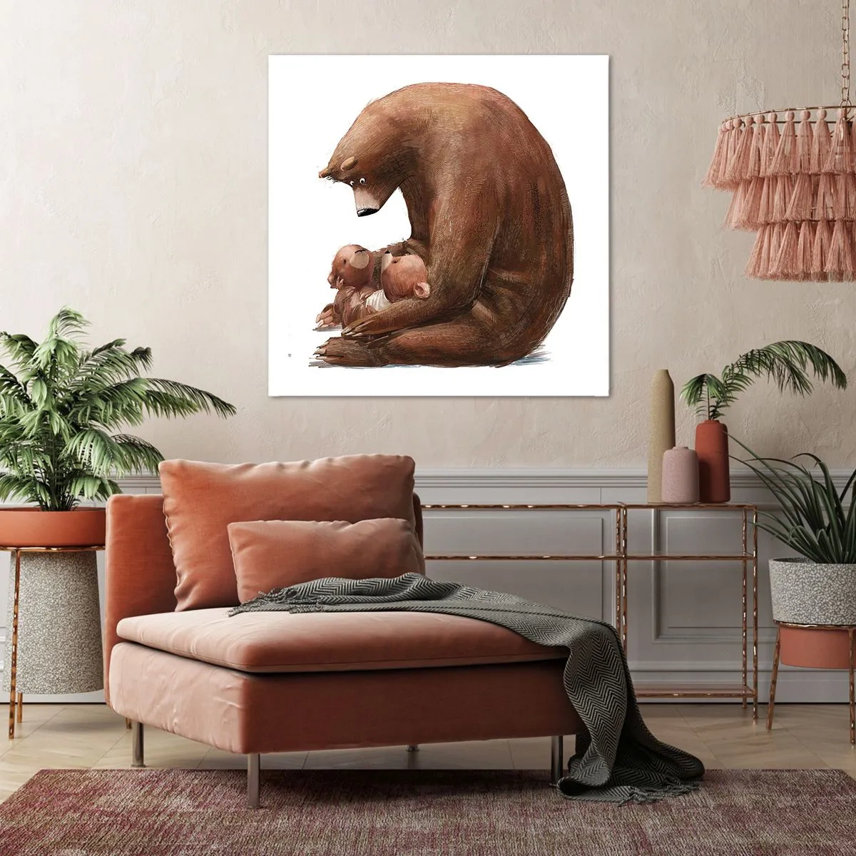 Bild auf Leinwand - Leinwandbild - Süße Träume, Kinder - 70x70 cm