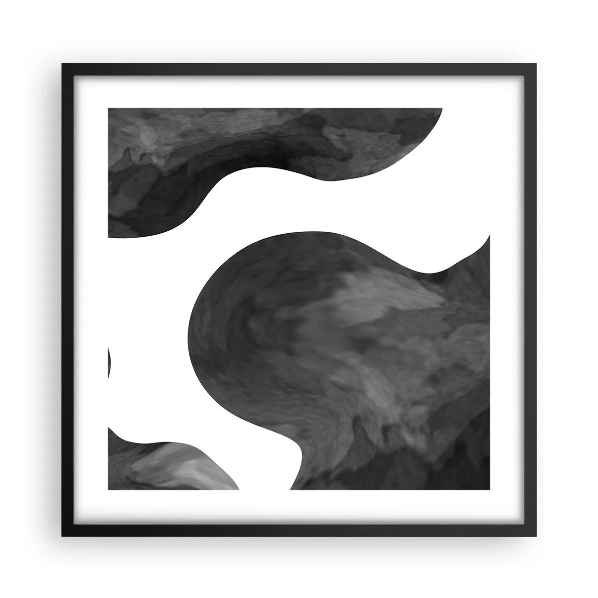 Poster in einem schwarzem Rahmen - Milchstraße - 50x50 cm