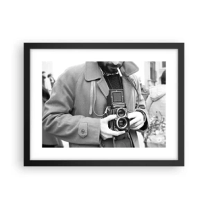 Poster in einem schwarzem Rahmen - Retro-Stil - 40x30 cm