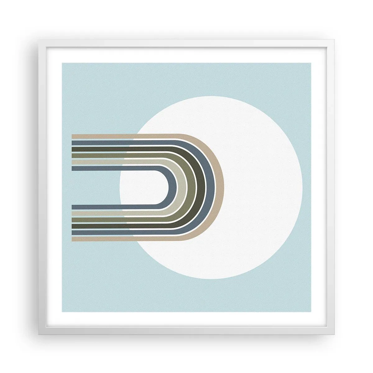 Poster in einem weißen Rahmen - Unwiderstehliche Anziehungskraft - 60x60 cm