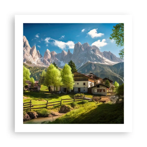 Poster - Alpenidylle - 50x50 cm