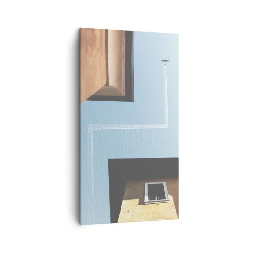 Bild auf Leinwand - Leinwandbild - Über dem Stadtlabyrinth - 45x80 cm