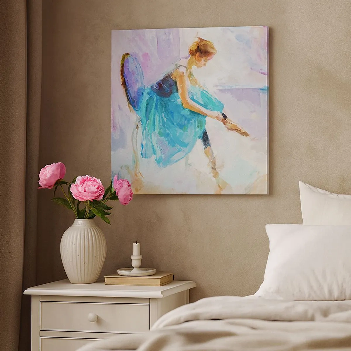 Bild auf Leinwand - Leinwandbild - Unbeschreibliche Anmut, subtiler Charme - 30x30 cm