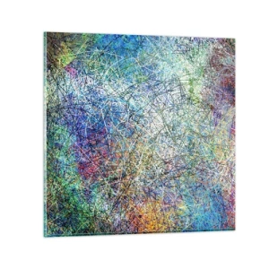 Glasbild - Bild auf glas - Es ist nicht so einfach - 70x70 cm