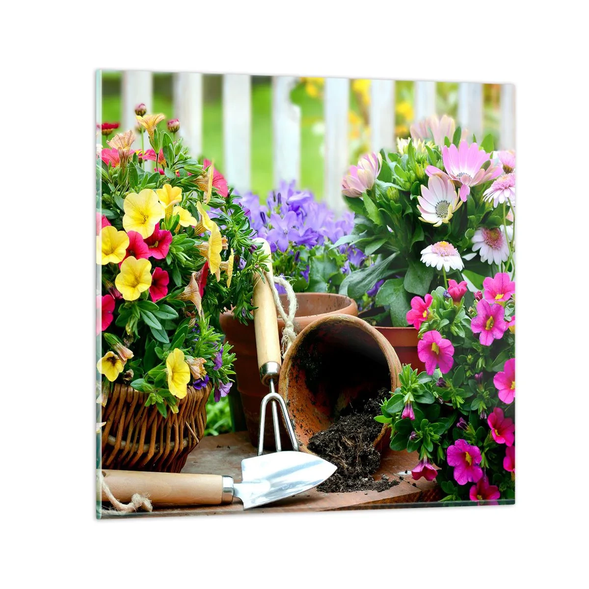 Glasbild - Bild auf glas - Zosias Garten - 60x60 cm