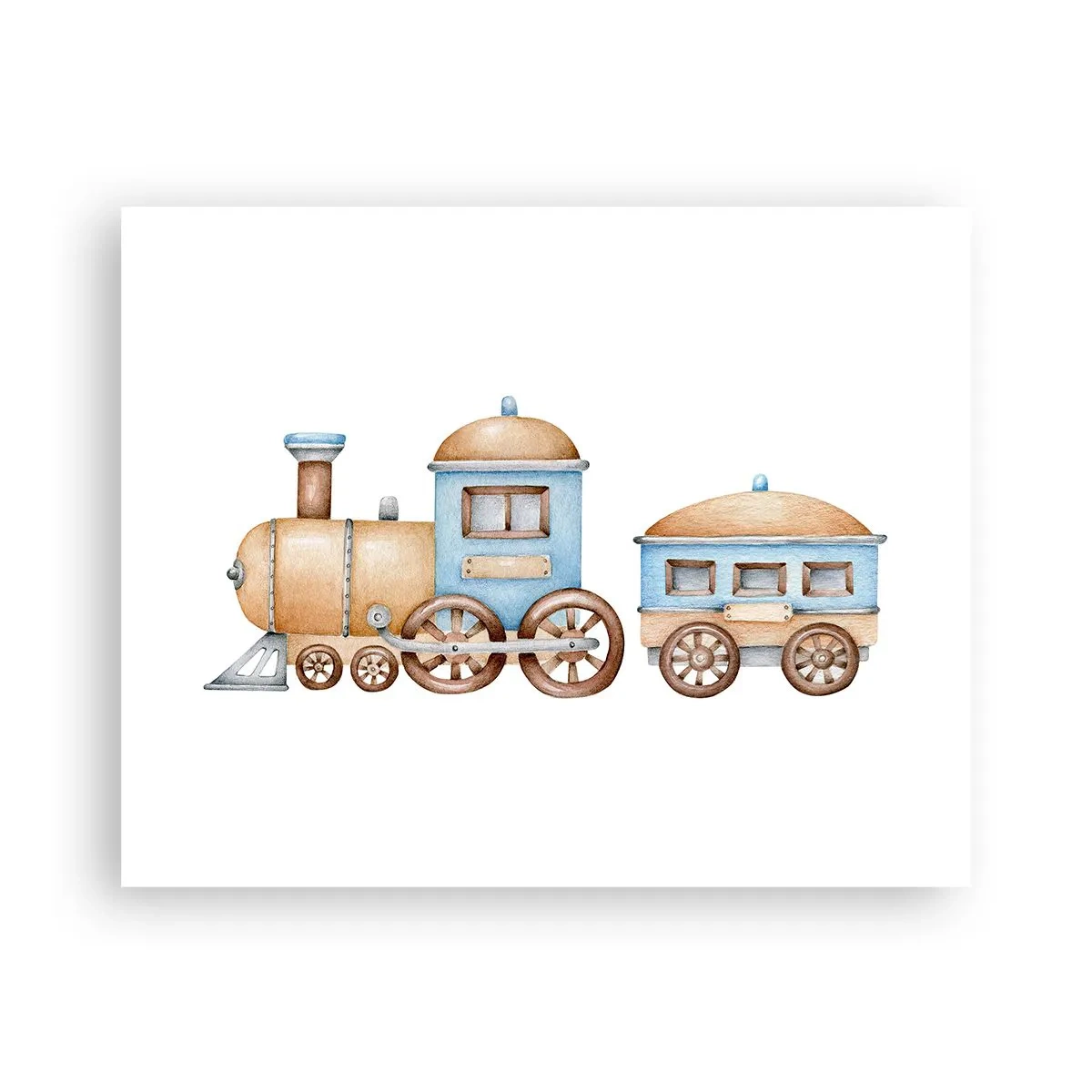 Poster - Am Bahnhof steht ... - 50x40 cm
