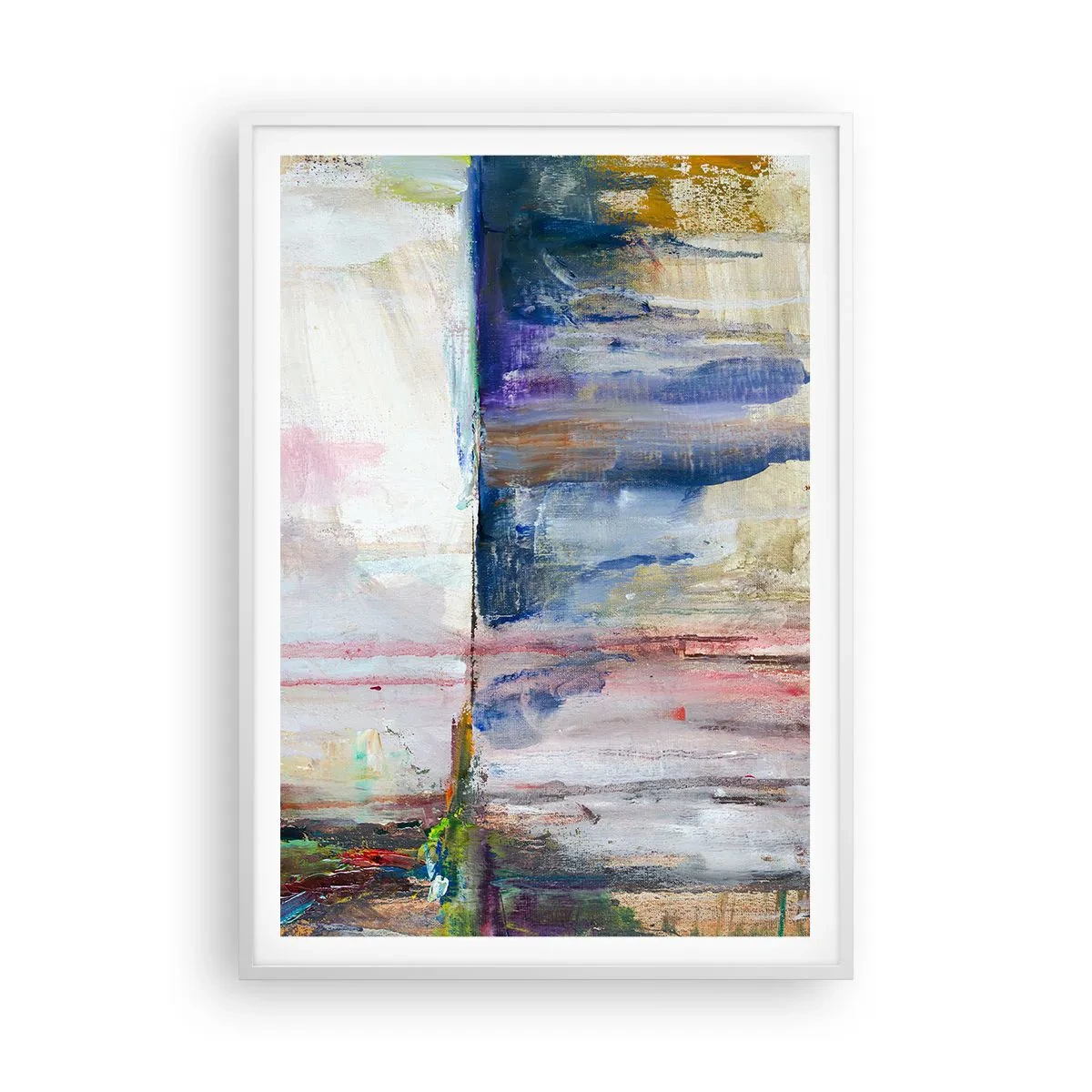 Poster in einem weißen Rahmen - Bunte Eindrücke und Assoziationen - 70x100 cm
